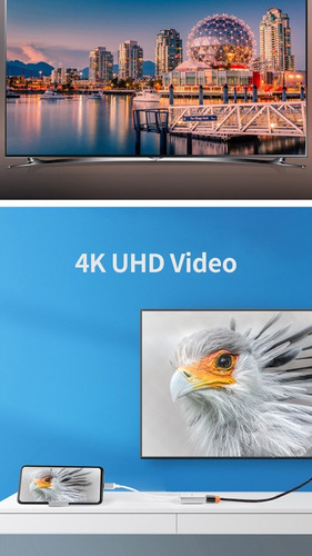 Adaptador Usb Tipo C A Hdmi Mac Macbook Lenovo Dell 4k V