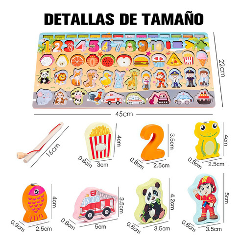 Juguete Didáctico Matemáticas Tablero Educativo Para Niño Color As Shown