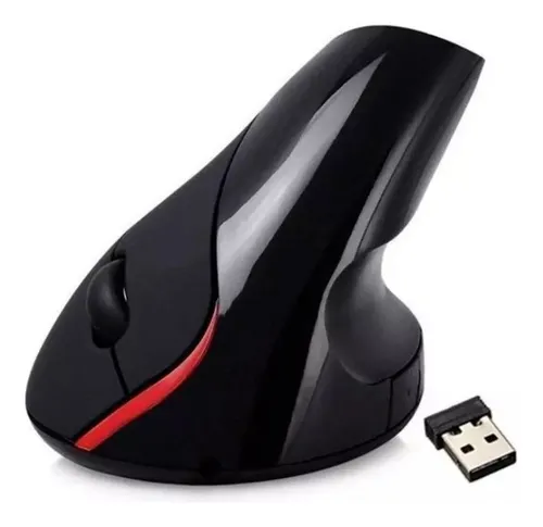 Mouse Vertical 5 D Inalámbrico Ergonómico Recargable Negro