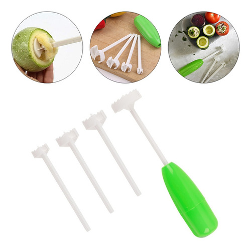 De Sacacorchos Veggie, 4 Piezas De Cabezal Reemplazable,