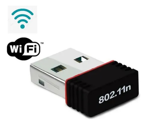 Adaptador Receptor Placa Wifi Usb 150mbps Antena Interna Pc