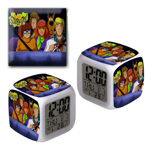 Reloj Despertador Iluminado Scooby Doo - Printek