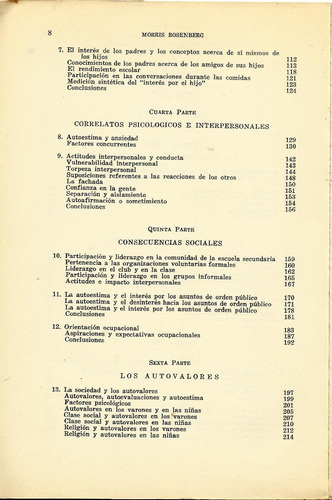 Imagen 5 de 6 de La Autoimagen Del Adolescente Y La Sociedad Morris Rosenberg
