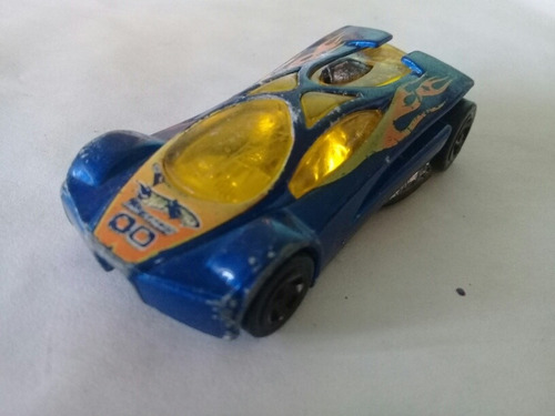 Hot Wheels Sling Shot Azul Flameado 