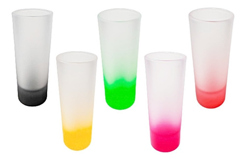 Imagen 9 de 10 de Vaso Tequilero Tlp Cristal Fondo De Colores Para Sublimación