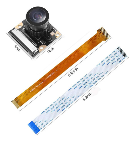 Para Módulo De Cámara Raspberry Pi Zero 160 Fov Cámara Con L