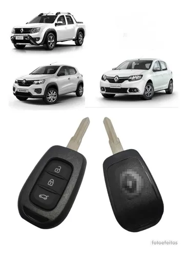comprar Capa Carcaça Chave Duster Oroch Logan Kwid 2017 3botoes