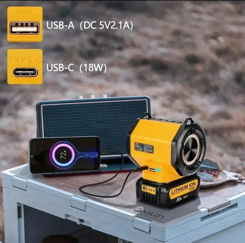 Adaptador Baterias Dewalt Tipo Parlante Bt