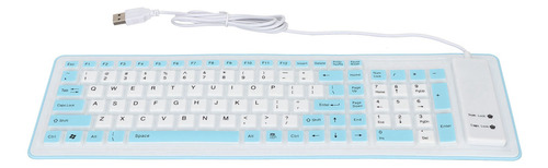 Teclado Plegable De Silicona Con Cable Usb De 103 Teclas