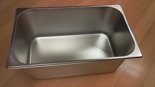 Deposito Gatronómico Tacho Acero Inox 1/1 (33x53) Alto 20cm