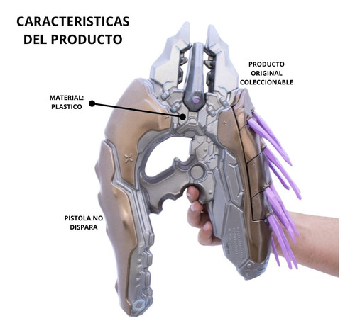 Imagen 3 de 4 de Halo Covenant Needler Lanzador Agujas Halloween