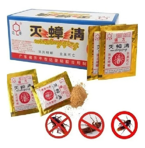 Imagen 4 de 8 de 10 Sobres Veneno Cucarachas Polvo Chino Insecticida Efectivo