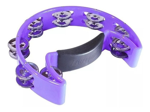 Imagem 1 de 2 de Pandeiro Meia Lua Profissional Liverpool Roxo Carnaval Promo