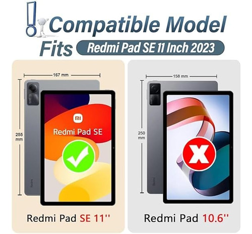 Funda Con Teclado Touchpad Ñ Para Xioami Redmi Pad Se 11''