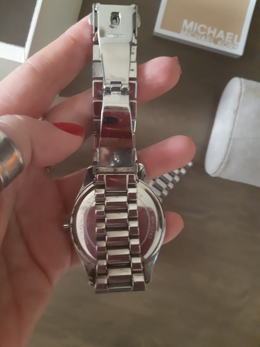 Relogio Michael Kors Prata Com Strass Swarovski
