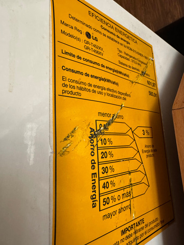 Refrigerador Lg Modelo Gr-t456xv Blanco (Usado)