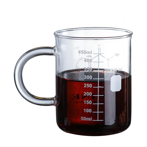 Taza De Café, Taza De Té De Vidrio Con Moléculas Químicas