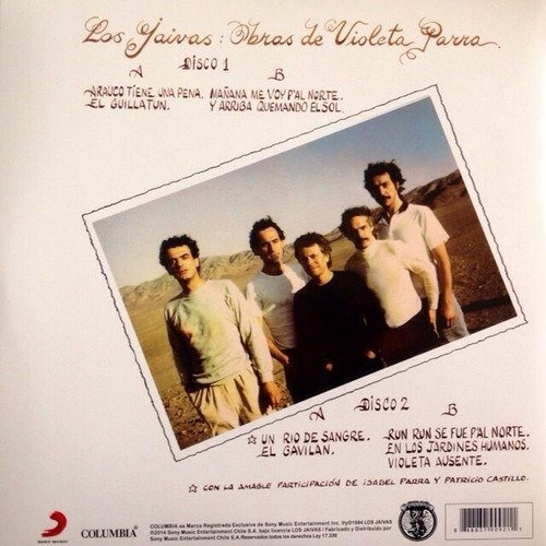 Imagen 2 de 5 de Los Jaivas Obras De Violeta Parra Vinilo Sellado Musicovinyl