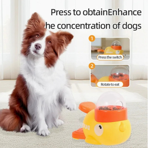 Comedero De Juguetes Para Mascotas Hands-on Duck, Diseño Eco