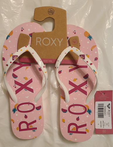 Roxy Girls Sandalias Flip Flops Niñas Us 5