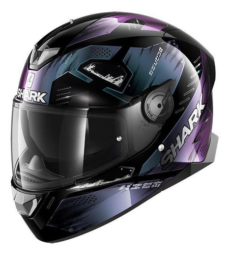 Capacete para moto  integral Shark  Skwal 2  black, glitter e black venger tamanho P 