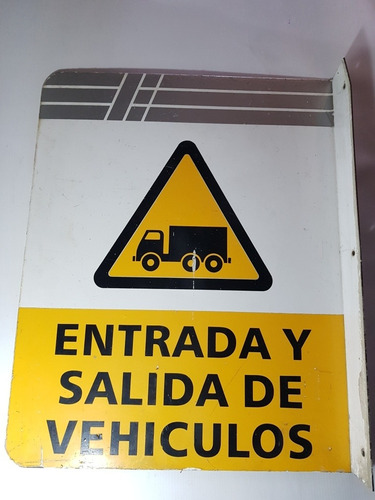 Imagen 5 de 5 de Antiguo Cartel Litografiado Entrada Salida Vehículo 7o 2655