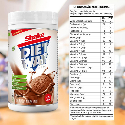 Shake Diet Way 420g Midway Sabor Coco