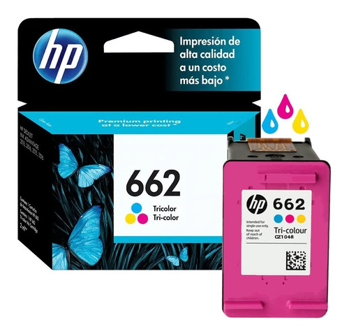 Cartucho Hp 662 Triclor Para Impresora Original Verificable