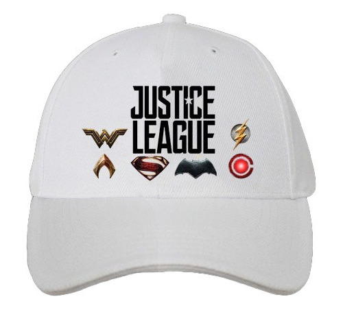 Gorras Con Logo - 12 Un. - La Liga De La Justicia Souvenirs