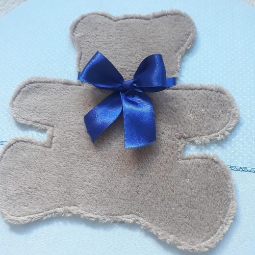 Imagem 5 de 7 de Quadro Maternidade Azul De Ursinho 35cm Nome Simples