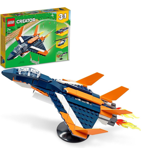 Lego Creator Jet Supersónico 3 En 1 31126 Juguete De Avión A