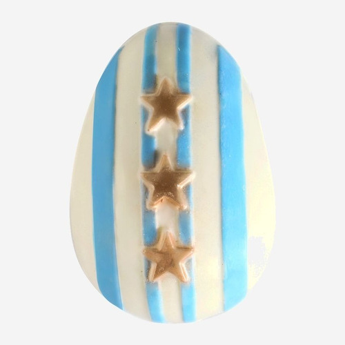 Imagen 3 de 6 de Set De 2 Moldes Placas Huevo Campeón Mundial Arg Parpen Prya