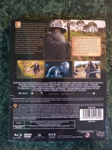 Hobbit Un Viaje Inseperado Blu-ray + Dvd + Copia Digital