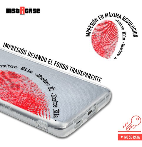 Funda Para Zte Para Parejas Corazón Con El Nombre De Él
