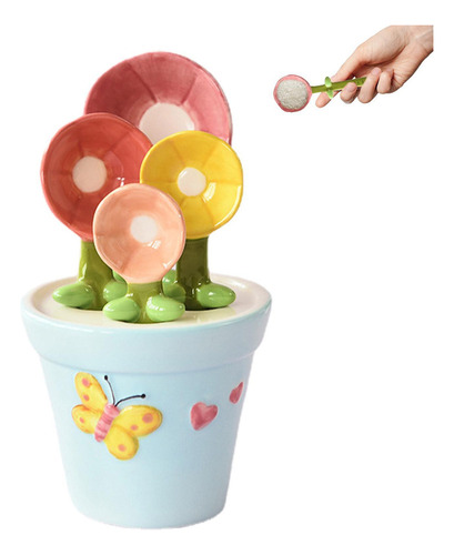 Juego De Cucharas Medidoras 4 Cucharas Medidoras Bonitas Lin