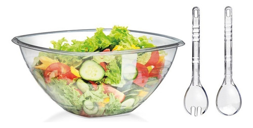 Conjunto Saladeira 3 Peças Delta Util Cristal