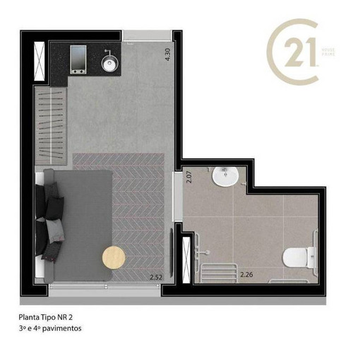 Imagem 25 de 26 de Apartamento Com 1 Dormitório Studio À Venda, 24 M² Por R$ 379.860 - Perdizes - São Paulo/sp - Ap24144