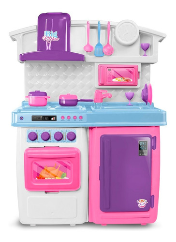 Cozinha Big Kitchen Roxa - 5558 - Roma Brinquedos