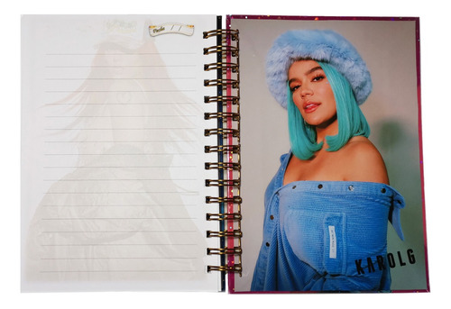 Karol G Pack Holografico Cuaderno Polaroid Stickers Y Más