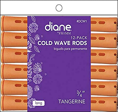 Rulos Para Ondas En Frío Diane, Mandarina, 3/4 , 12 Uds