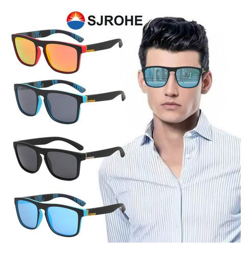 Sjrohe 4pzs lentes hombre lentes de sol,lentes de sol mujer,gafas deportivas hombre y mujer,lentes de seguridad,lentes de sol hombre,lentes de sol caballero,lentes sol mujer,lentes sol hombre