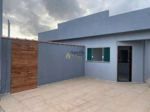 Casa Nova 02 Dormitórios Com Piscina E Cascata! Lado Praia. Ótimo Acabamento! Jardim Das Palmeiras. Itanhaém.