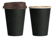 Comprar Vaso Encerado Negro Y Tapa Cafe 12oz C\u002F50pz Negro