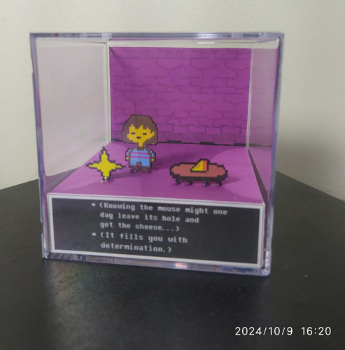 Cubo Diorama Undertale Cena Marcante Modelo 2