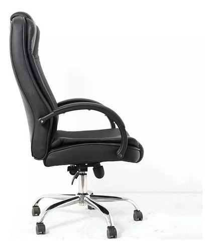 Silla Oficina Ejecutiva Ergonómica Ecocuero Base Cromada