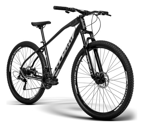 Bicicleta Aro 29 Gts Câmbios Shimano Freio À Disco 21v Gx C Cor Cinza Claro-Preto Tamanho do quadro 19