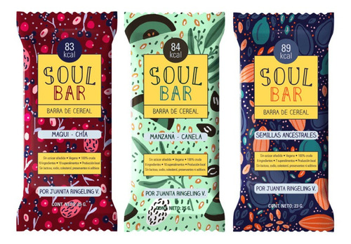 Pack Soul Bar 30 Barritas (2 Cajas De Cada Sabor)