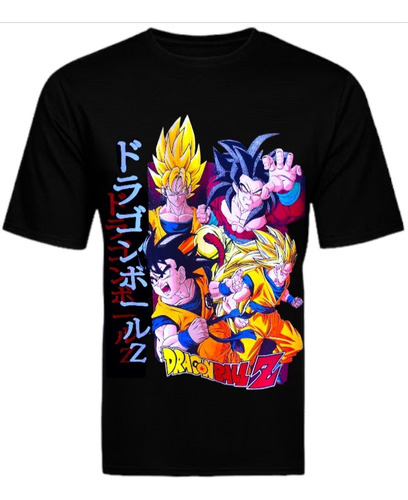 Playera Goku Dragon Ball Z Fluorescente Neón Con Luz Negra