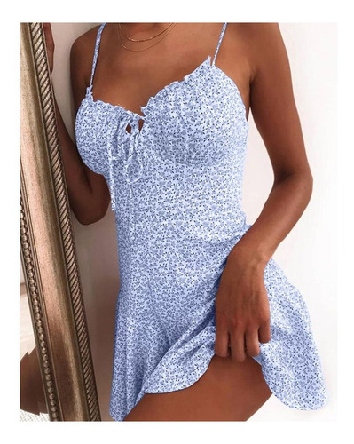 Vestidos Plisados, Ropa De Playa, Minivestido Para Mujer, Es