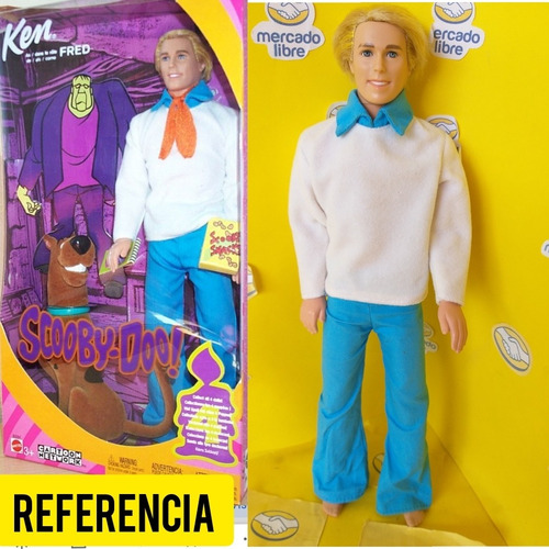 Barbie Fred Scooby Doo, Cartoon Network, Con Detalles 